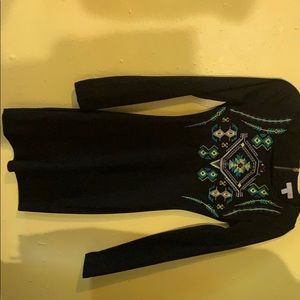 Black long sleeve dress